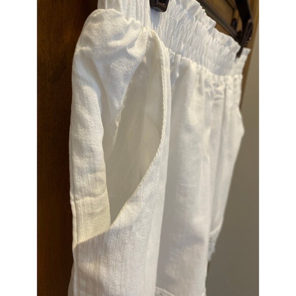 Boho Lace Trim Shorts Plus Sz  XL White Wide Elastic Waist Bohemian
Hippie Gypsy - Picture 5 of 12